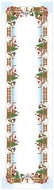 4sleep Christmas tablecloth 40 × 140 cm - snowmen, green - Runner