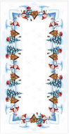 4sleep Christmas tablecloth - snowmen, blue - Tablecloth