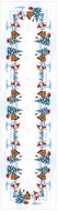4sleep Christmas tablecloth 40 × 140 cm - snowmen, blue - Runner