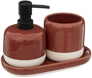 5five Simply Smart Bathroom Set Solar 2in1, Dispenser and Cup Red - Soap Dispenser