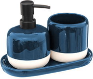 5five Simply Smart Bathroom Set Solar 2in1, Dispenser and Cup Blue - Soap Dispenser