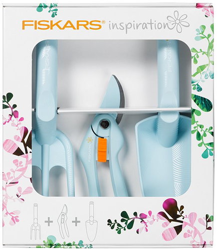 Fiskars Set LUCY / Tweezers + cult + ball / 1003700 / F - Garden Tool Set - Main image