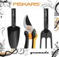 Fiskars Solid Black Gift Set - Garden Tool Set