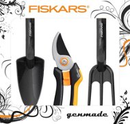 Fiskars Solid Black Gift Set - Garden Tool Set