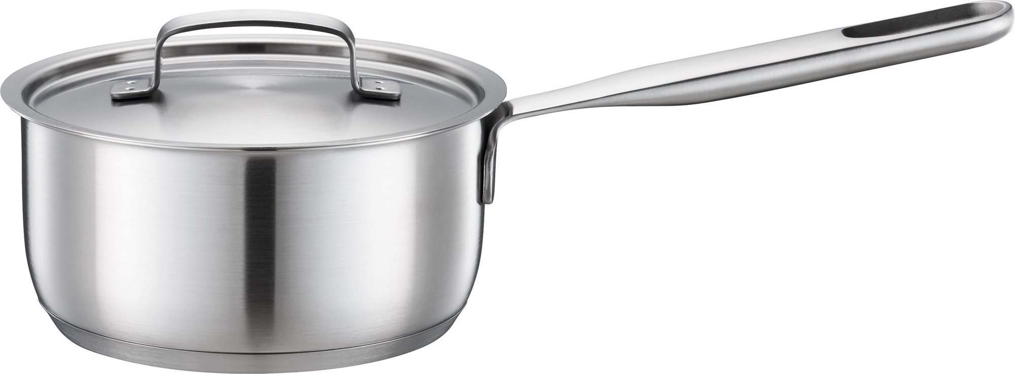 FISKARS All Steel Nyeles lábas fedővel, 1,5 l, 16 cm