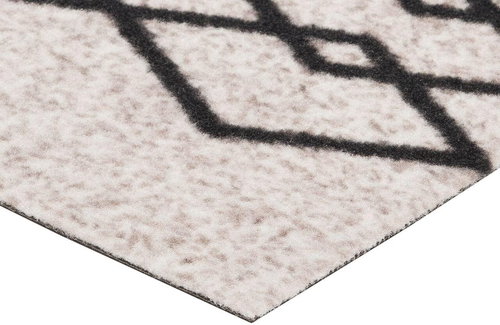 Běhoun Modern Wave 60×180 Cook & Clean 103364 creme black 60×180 cm - Koberec - Main image