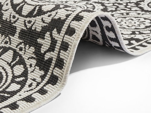 Běhoun Twin Supreme 104129 Black/Cream 80×350 cm - Carpet - Main image
