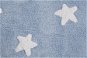 Bio kusový, ručne tkaný Stars Blue-White 120 × 160 cm - Koberec