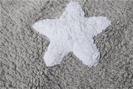 Bio kusový, ručne tkaný Stars Grey-White 120 × 160 cm - Koberec