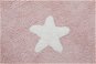 Bio kusový, ručně tkaný Stars Pink-White 120×160 cm - Koberec