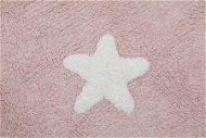 Bio kusový, ručně tkaný Stars Pink-White 120×160 cm - Koberec
