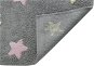 Bio kusový, ručně tkaný Tricolor Stars Grey-Pink 120×160 cm - Koberec