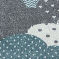 Dětský kusový Bambi 820 blue kruh 120×120 cm kruh - Carpet