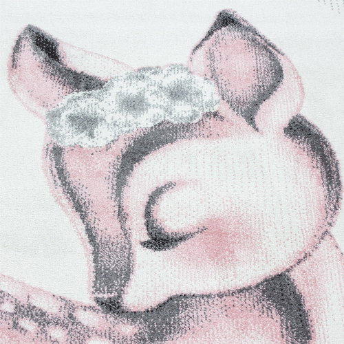 Dětský kusový Bambi 850 pink kruh 160×160 cm kruh - Carpet - Main image