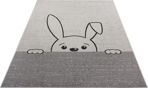 Dětský kusový Flatweave Kids Rugs 104879 Cream/Black 80×150 cm - Koberec - Main image