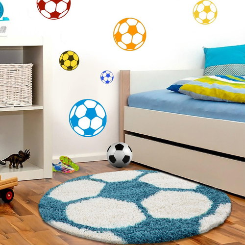 Dětský kusový Fun 6001 turkis 120×120 cm kruh - Carpet - Main image