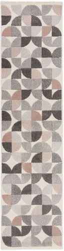 Kusový Cadiz Alcazar Geometric Grey/Pink 160×230 cm - Koberec - Main image