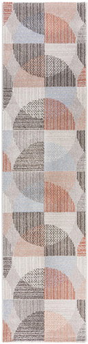 Kusový Cadiz Centro Cirkles Grey/Pink 160×230 cm - Koberec - Main image