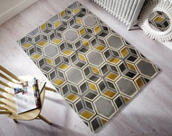 Kusový Cocktail Mimosa Grey/Ochre - Koberec