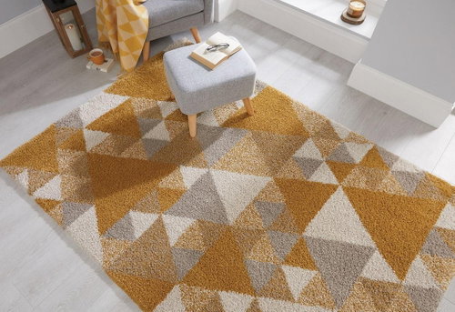 Kusový Dakari Nuru Ochre/Cream/Grey 80×150 cm - Koberec - Main image