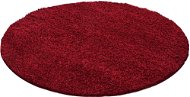 Kusový Dream Shaggy 4000 Red Kruh 120 × 120 cm - Koberec