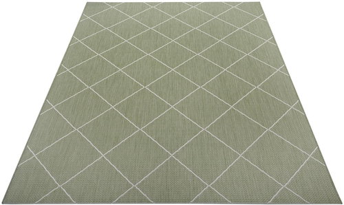 Kusový Flatweave 104830 Green/Cream 120×170 cm - Koberec - Main image