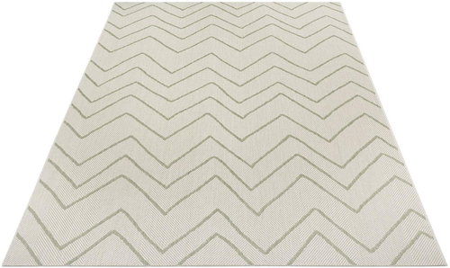 Kusový Flatweave 104842 Cream/Green 120×170 cm - Koberec - Main image