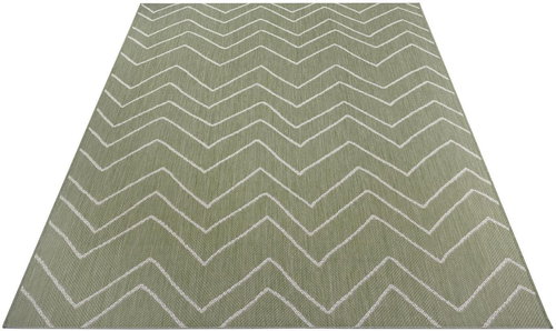 Kusový Flatweave 104843 Green/Cream 120×170 cm - Koberec - Main image