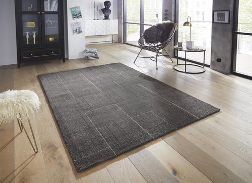 Kusový Glow 103653 Dark grey/Cream z kolekce Elle 160×230 cm - Koberec - Main image