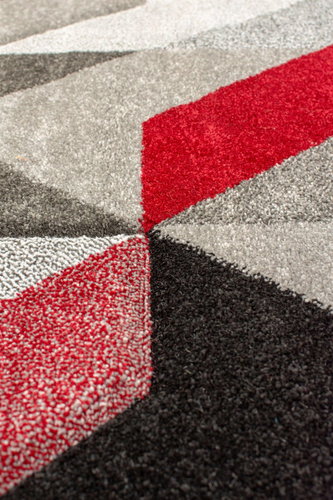 Kusový Hand Carved Aurora Grey/Red 120×170 cm - Koberec - Main image