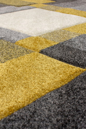 Kusový Hand Carved Nimbus Grey/Ochre 120×170 cm - Koberec - Main image