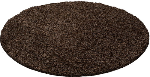 Kusový Life Shaggy 1500 brown kruh 160×160 cm kruh - Carpet - Main image