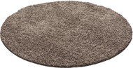 Kusový Life Shaggy 1500 mocca kruh 160×160 cm kruh - Koberec