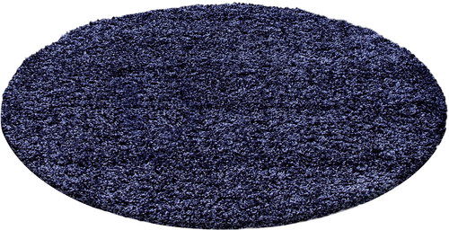 Kusový Life Shaggy 1500 navy kruh 120×120 cm kruh - Koberec - Main image