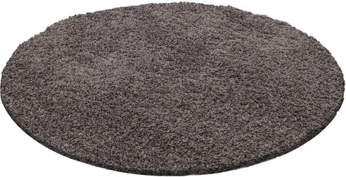 Kusový Life Shaggy 1500 taupe kruh 120×120 cm kruh - Koberec - Main image