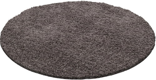 Kusový Life Shaggy 1500 taupe kruh 160×160 cm kruh - Koberec - Main image