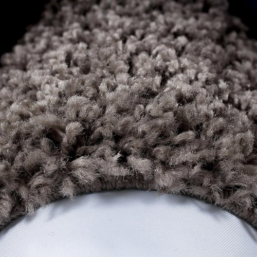 Kusový Life Shaggy 1503 taupe kruh 120×120 cm kruh - Koberec - Main image