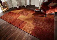 Kusový Manhattan Patchwork Chenille Terracotta - Koberec