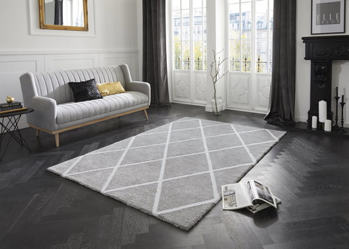 Kusový Maniac 103650 Silver Grey/Cream z kolekce Elle 160×230 cm - Koberec - Main image