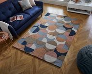 Kusový Moderno Gigi Blue/Coral Multi - Koberec