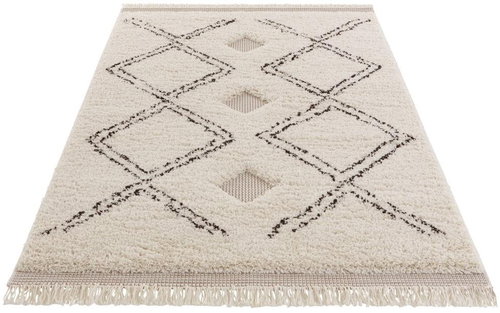 Kusový New Handira 105187 Cream, Black 80×150 cm - Koberec - Main image