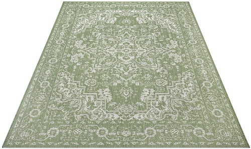 Kusový orientální Flatweave 104810 Green/Cream 80×150 cm - Koberec - Main image