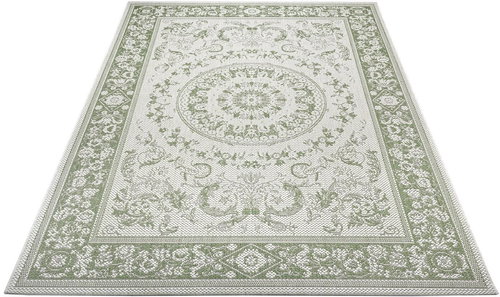 Kusový orientální Flatweave 104813 Cream/Green 160×230 cm - Koberec - Main image