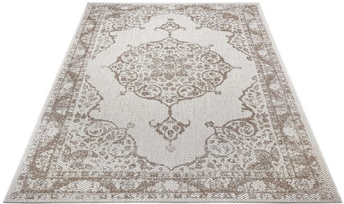 Kusový orientální Flatweave 104814 Cream/Light-brown 80×150 cm - Koberec - Main image
