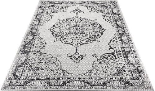 Kusový orientální Flatweave 104815 Cream/Black 160×230 cm - Koberec - Main image