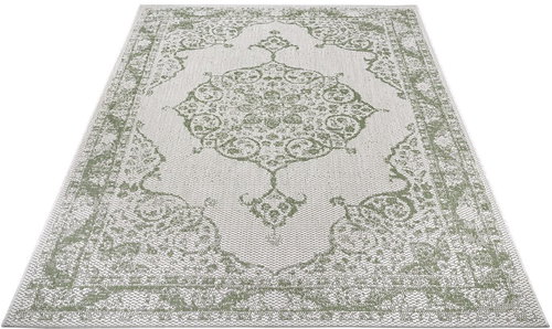 Kusový orientální Flatweave 104819 Cream/Green 120×170 cm - Koberec - Main image