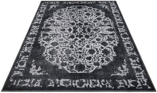 Kusový orientální Chenille Rugs Q3104750  Black 160×230 cm - Koberec - Main image
