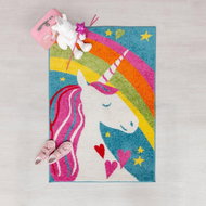 Kusový Play Days Unicorn Rainbow Multi 80×120 cm - Koberec