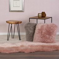 Kusový Premium Sheep 100 Rosa 55×85 tvar kožešiny cm - Koberec