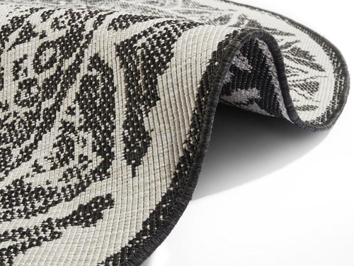 Kusový Twin Supreme 104165 Black/Cream 140×140 cm kruh - Koberec - Main image